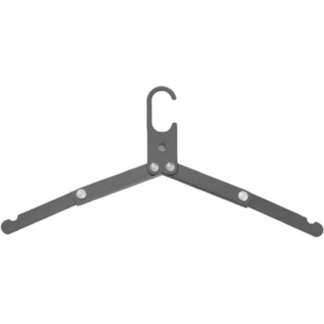 Cintre pliable portable en alliage d'aluminium, noir, cintre de voyage peu encombrant pour la maison et le camping (1/4)