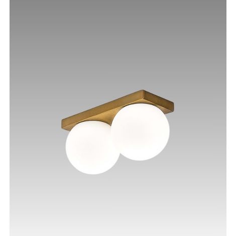 Plafoniera Moderna Dot Metallo Ottone Brunito Led 16W Ip40 (1/3)