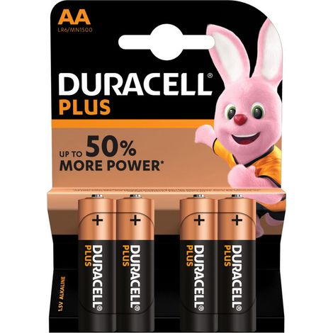 cf 4 pz duracell batterie pile alcalina stilo AA MN1500 batterie lunga durata (1/2)