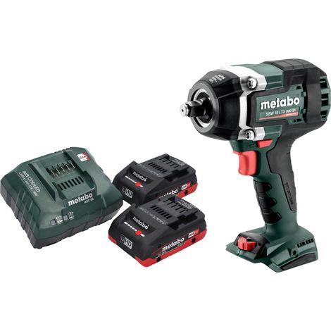 Metabo SSW 18 LTX 800 BL Visseuse à choc sans fil 18 V 800 Nm 1/2" Brushless + 2x batterie LiHD 4,0 Ah + chargeur