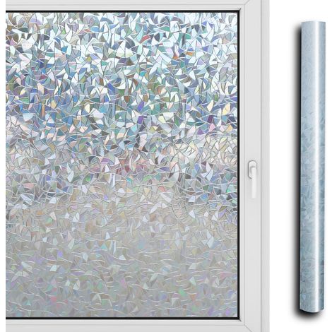 SWANEW Finestra anti ultravioletta 90x200cm 3D pellicola elettrostatica adesiva libera di vetro sigillante domestico scala decorativa (1/5)