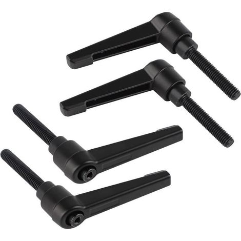 4PCS Poignées de Serrage Réglables M6, Poignée de Levier de Serrage Rapide en Acier avec 32mm Goujon (1/5)