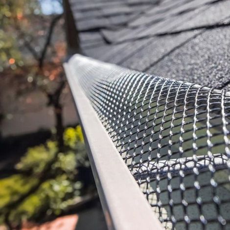 Grille Protection Gouttière - Acier Inoxydable 304 - 12,7 cm x 6 m - Réseau Diamant Déployé - Jardin Maison (1/5)