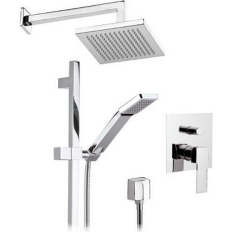 Set doccia quadro moderno - serie wellness qubika (1/4)