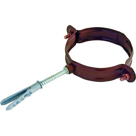 Collare reggitubo zincato verniciato : Colore - Finta Rame, Diametro - 80
