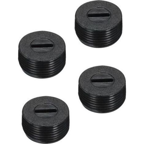 Capuchon Porte-Balais - Plastique - Diamètre Extérieur 15 mm - Hauteur 8 mm - Pour Moteurs Électriques - Lot de 4 (1/4)