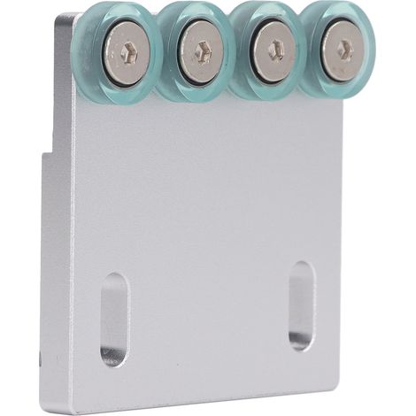 Roues auxiliaires étroites argentées pour éviter les déviations d'alimentation et accessoires pour plaqueuse de chants (4 roues) (1/5)