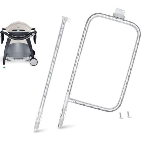 ZVD Tube Brûleur en Acier Inoxydable Convient pour WeberQ300, Q320, Q3000, Q3200 Série Gas Grill (Pièces de Rechange de 60036/65032) (1/4)