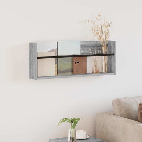 Magazinregal Graues Sonoma 80 x 12 x 30 cm Holzwerkstoff