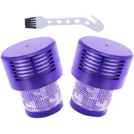 Filtre Aspirateur - Pour Dyson V10 - Compatible Cyclone Absolute Animal Motorhead Total Clean - Lot de 2 avec Brosse de Nettoyage (1/5)