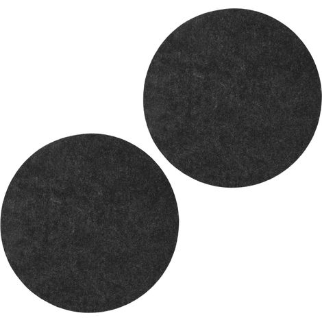 Set de 2 patins ronds en feutre anti-chaleur pour cuisine, antidérapants, lavables, isolants pour micro-ondes et friteuse 30x30cm (1/5)