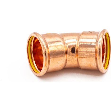 PrimaPress 54mm 45° Copper Elbow for Gas & Water Piping (1/2)