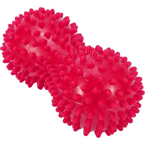 Balle de massage à picots pour le fitness et la mobilité, balle cacahuète pour soulager les douleurs et les tensions musculaires, rose (1/3)