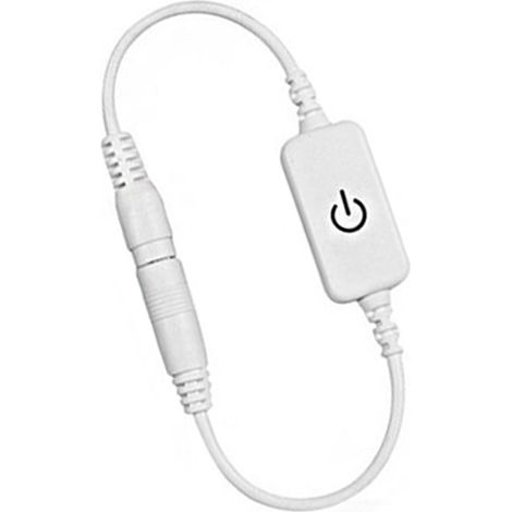 Variateur LED Mini Tactile 12-24V 4A Blanc pour Bandeau LED Monochrome Contrôleur de Luminosité Interrupteur Marche Arrêt (1/5)