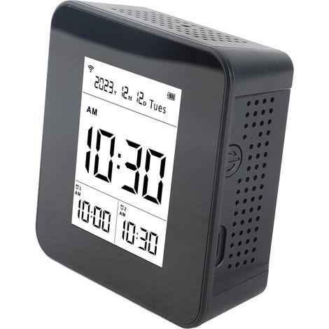 Testeur de qualité de l'air intelligent 14 en 1 : CO2, CO, COVT, HCHO, PM2.5, PM1.0, PM10, température, humidité, heure, date, alarme, minuteur, chronomètre. Détecteur de qualité de l'air intérieur. C (1/3)