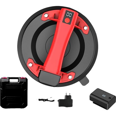 Ventosa, capacidad de carga de 200 kg, pantalla LED inteligente, 1 unidad roja (1/2)