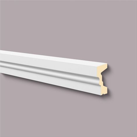 Alfeizar de ventana NMC FA11 DOMOSTYL Noel Marquet Moldura de fachada Marco para ventanas Perfil de fachada diseño atemporal clásico blanco 2 m (1/3)