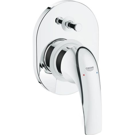 Grohe BauCurve - Mitigeur de baignoire encastré, avec corps, chrome 29043000 (1/3)