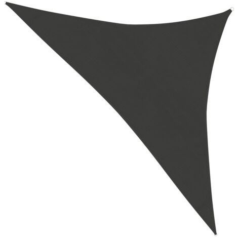 Voile d'ombrage Toile d'ombrage 160 g/m² Anthracite 3,5x3,5x4,9 m PEHD 47515 (1/5)