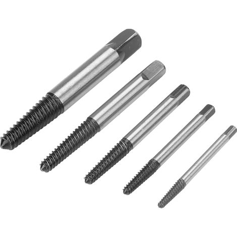 Extracteur de vis et boulons endommagés en acier chrome vanadium de haute qualité (lot de 5). (1/5)