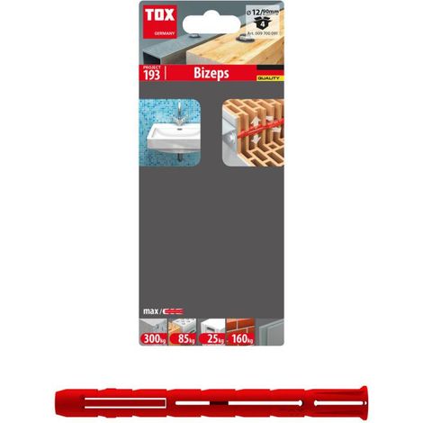 Blister de 4 bouchons extensibles parallèles PSD-SL BIZEPS, 12 x 90 mm TOX 009700091