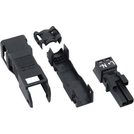 CONNECTEUR D'ALIMENTATION SÉRIE (CONNECTEUR RÉSEAU) WINSTA MINI WAGO 890-102 FEMELLE, DROIT NOMBRE TOTAL DE PÔLES: 2 16 A NOIR