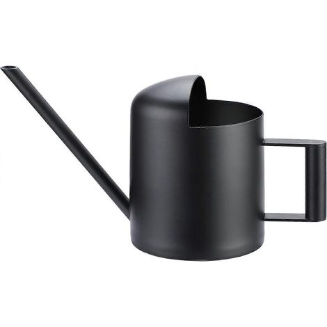 Arrosoir en acier inoxydable, 300 ml, avec long bec, mini modèle en métal pour une utilisation en intérieur.