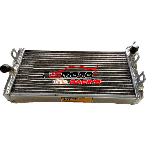 Radiateur, Construction en Aluminium Alliage, Capacité de Refroidissement Accrue, Ajustement Personnalisé pour Modèles Yamaha TZ250, Soudé TIG pour Durabilité, Fini Miroir pour un Aspect Élégant (1/5)