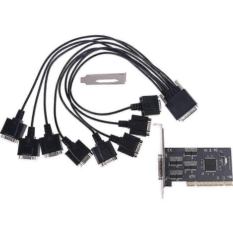 Carte d'Extension PCI 8 Ports RS232 avec Contrôleur Série pour PC de Bureau - Adaptateur TXB062 (1/5)