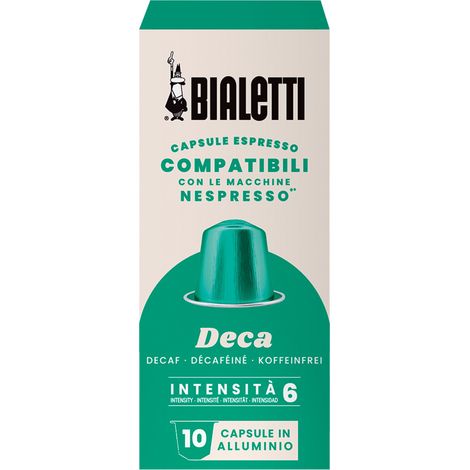 Nespresso compatibles aluminio Deca 10 cápsulas - Bialetti