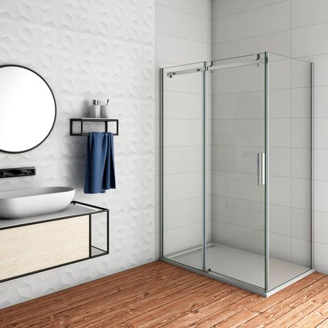 Mamparas de Ducha Corredera Elegante 8mm Antical Angular 105x70x195cm