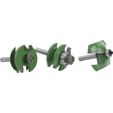 2 Stück 8-mm-Schaftfräser + Paneel-Erhöhungsfräser, Holzbearbeitungs-Fräszubehör (1/5)