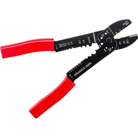 Pince à Sertir pour Cosses de Câbles Isolées et Non Isolées, pince multifonctionnelle pour sertir, couper et dénuder les câbles et raccourcir les vis. (1/5)