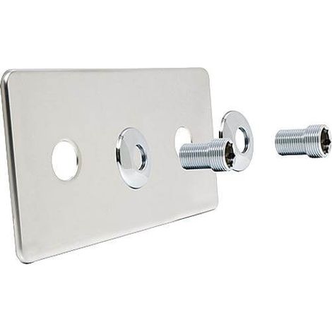 Plaque de finition pour sortie de cloison double ROBIFIX entraxe 150 mm
