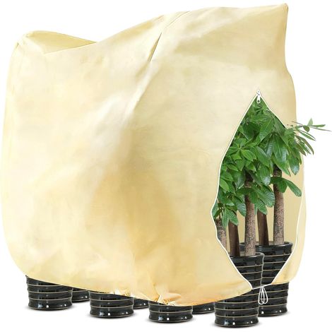 Voile Hivernage Plante Exterieur 240 x 200 CM Voile d Hivernage pour Plantes Housse Hivernage Plante Cordon Serrage Housses Plantes (1/4)
