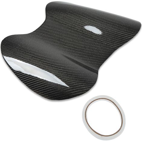 Capot de groupe de jauge en Fiber de carbone, noir brillant, couvercle supérieur instrumental de remplacement pour Mitsubishi Lancer Evolution Evo X (1/5)