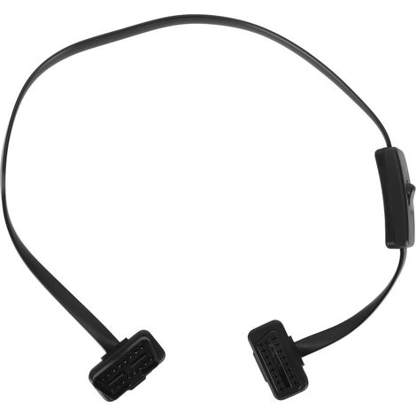 Câble d'extension OBDII 16 broches mâle vers femelle, flexible et durable, avec interrupteur pour équipement de diagnostic automobile (1/5)