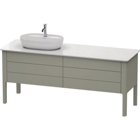 Meuble sous-lavabo Luv Duravit à poser, 1733 x 570 mm, 2 tiroirs, (1/2)