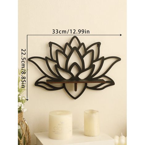 Étagère Murale Flottante Forme De Lotus - Décoration Murale Pour Salle De Séjour Ou Chambre - 1 Pièce (1/5)