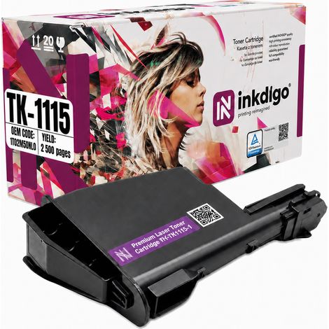 Toner Inkdigo TK1115 compatibile con Kyocera FS-1041, FS-1220MFP e FS-1320MFP, certificato TÜV. (1/5)