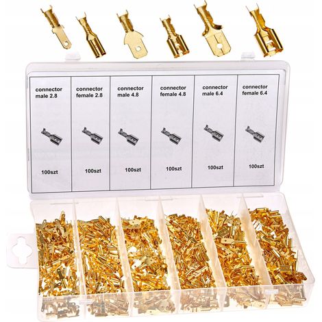Automobil-Kabelstecker-Set 2,8-6,4 mm männlich weiblich 600E