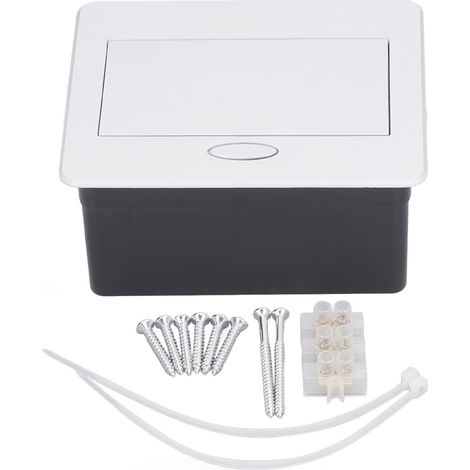 Prise encastrable 2500W EU 2 broches + 2 USB étanche, prise murale dissimulée AC250V 16A pour bureau et maison (1/5)