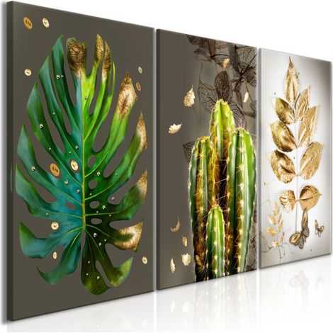 Tableau Imprimé "Covered in Gold 3 Panneaux" 60x120cm (1/2)