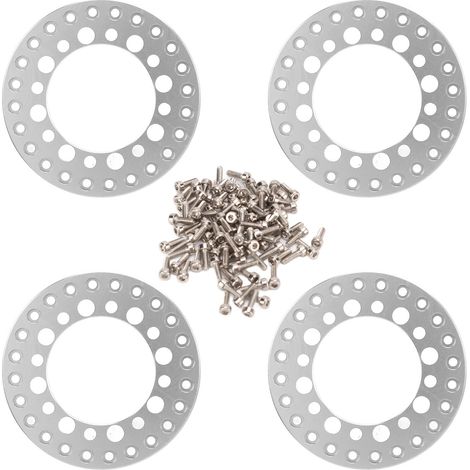 Bague De Serrage Exterieure Pour Jante - Aluminium - 1,9 Pouces - Compatible Avec Voiture Télécommandée 1/10 - Lot De 4 (1/5)