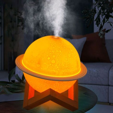 Lampe LED en forme de lune avec impression 3D, humidificateur, purificateur d'air alimenté par USB, luminaire (1/5)