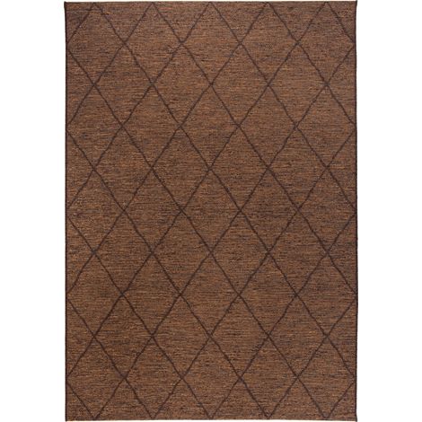 VIVARAISE - Tapis extérieur Vivaraise Allan - Tissé plat polypropylène beige, 230 x 160 cm