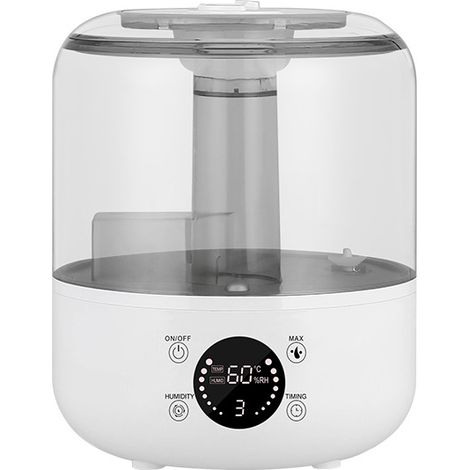 Humidificateur pour Chambre à Coucher, Humidificateur à vapeur Froide Ultrasonique 3L pour la Maison, la Chambre de Bébé et les Plantes (1/5)