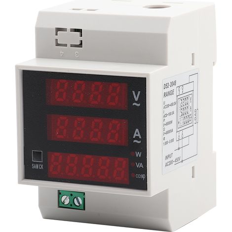 Compteur d'énergie numérique Rail LED Din facteur de puissance actif multifonctionnel rencontré (1/5)