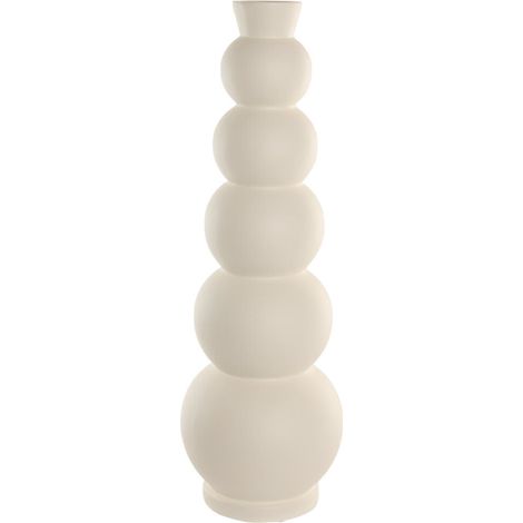 Jarron Fibra Vidrio 26X26X81 Blanco (1/4)