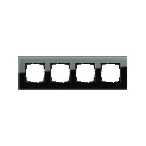 Gira Abdeckrahmen 4f Gira Esprit G Schwarz [021405], 0214 05 (1/5)